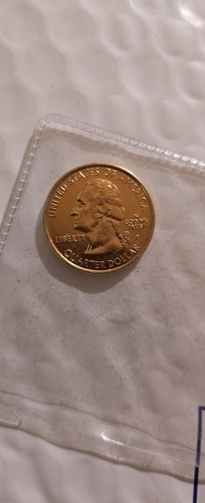 1999 New Jersey State Quarter Experimental Planchet/ manganese