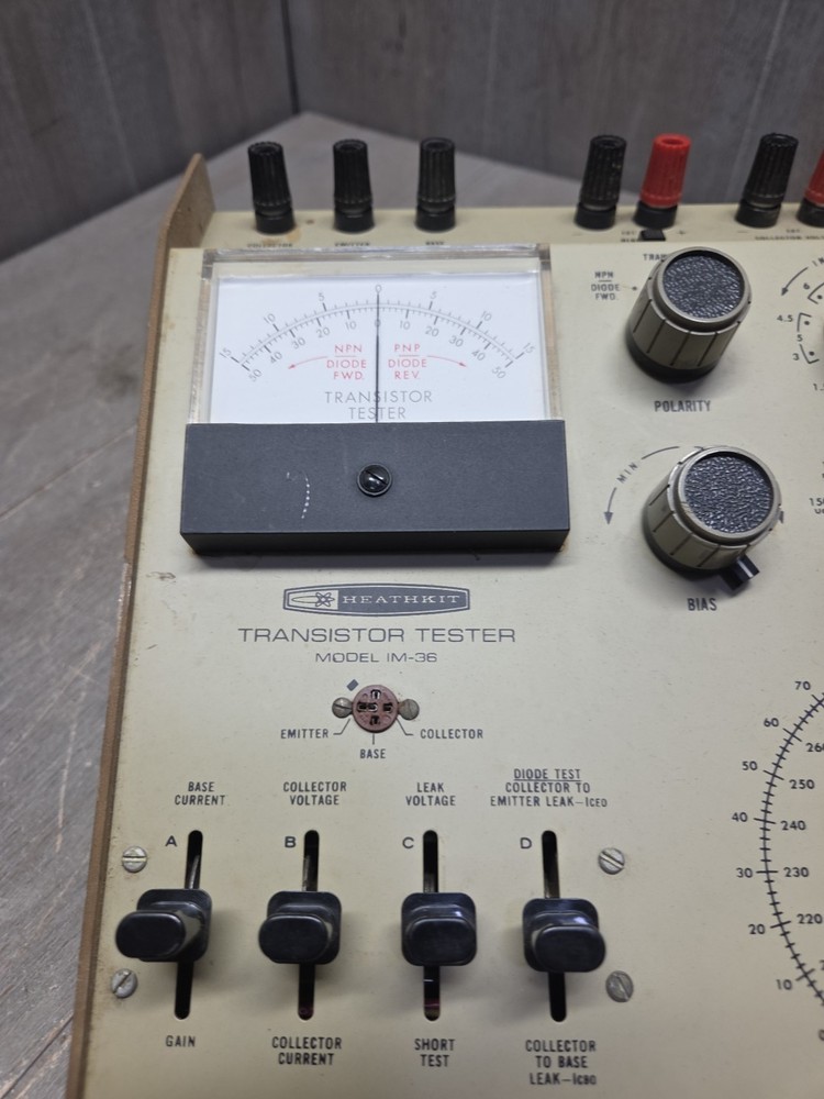 HEATHKIT TRANSISTOR TESTER IM-36 (Working)