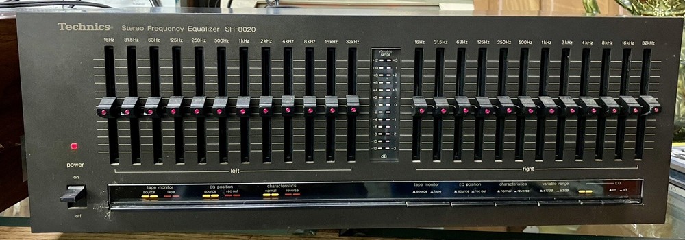 TECHNICS SH 8020 STEREO FREQUENCY EQUALIZER Tested Working