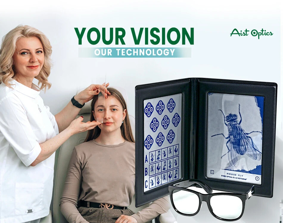 Stereoscopic flying insect vision test for fine depth perception