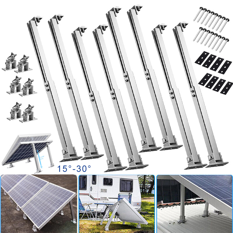 Adjustable Angle Solar Panel Mounting Brackets Ground Wall Roof Tilt Mount Fix