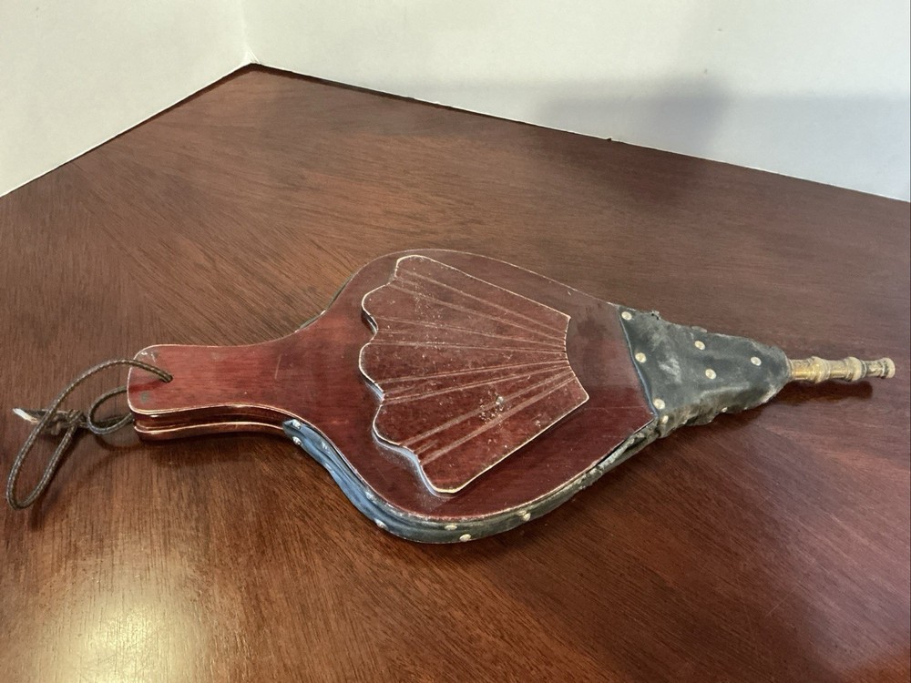 Vintage Wooden Fireplace Bellow