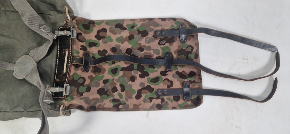 Vintage Austrian Military Bag Backpack