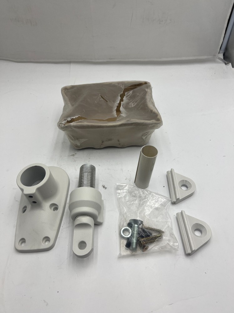 Retractable Awning Adjustable Base Mount White 1052011