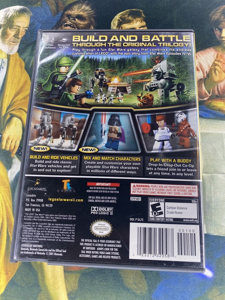 Star Wars 2 GameCube Case + Manual NO GAME