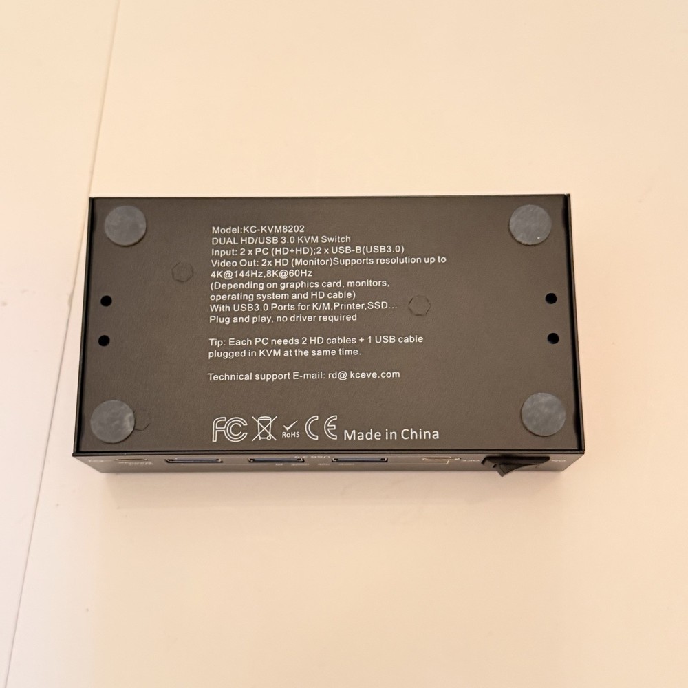 AooCoo 8K Dual HD/USB 3.0 KVM Switch