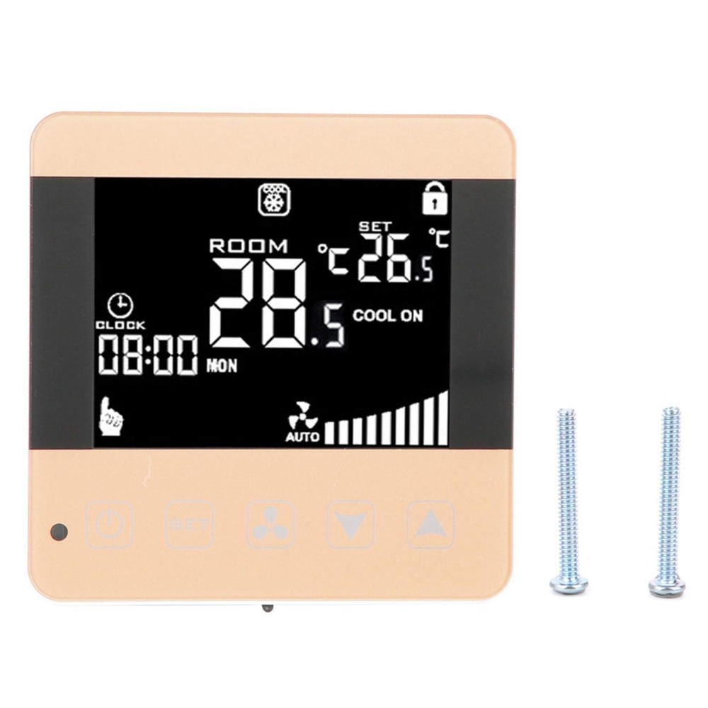 Digital Fan Coil Thermostat for Central AC - Smart Programmable General Type
