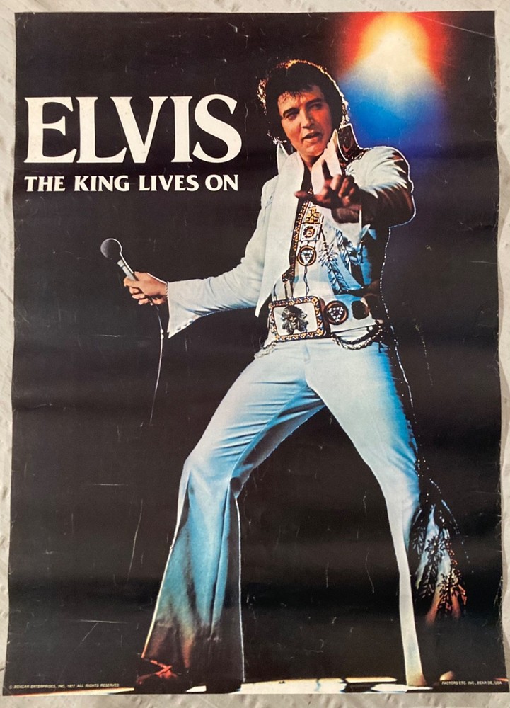 Elvis Presley 1977 Poster Factors Etc Bear Delaware Y