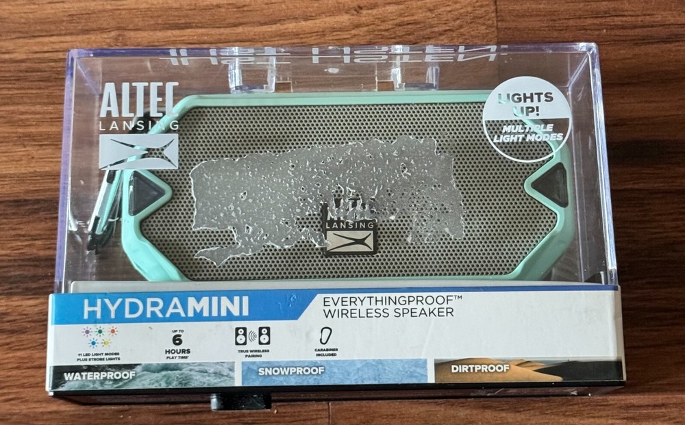 Altec Lansing - HydraMini Everything Proof Speaker Mint Bluetooth Speaker