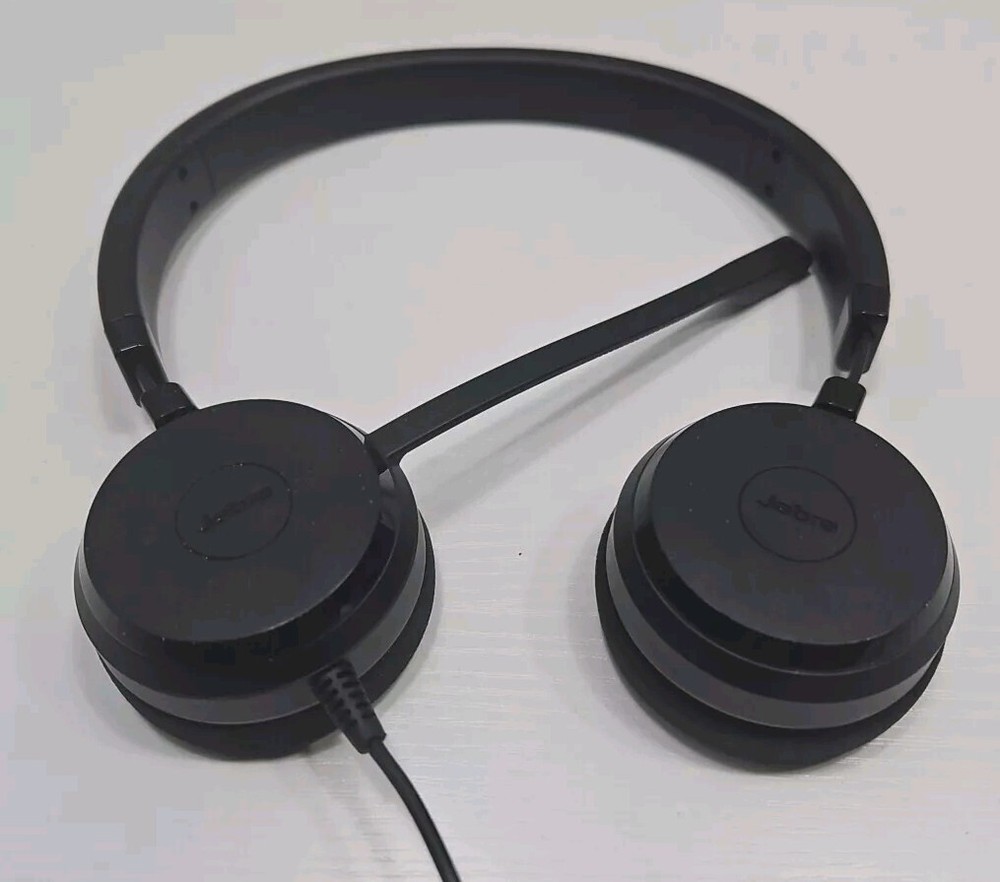 Jabra Evolve 20 MS Stereo Wired Headset / Headphones With Control Unit Tested