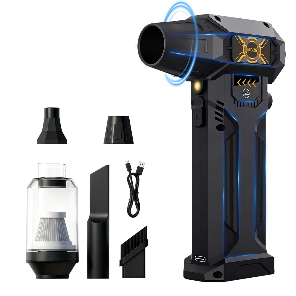 Duster, 380000RPM High-Speed Compressed Blower, Replace Disposable Cans, Adju...