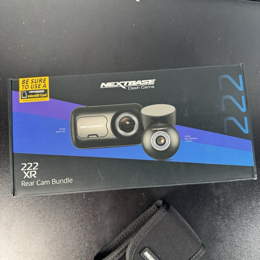 Nextbase 222XR Dash Camera + Rear Cam Bundle Open Box