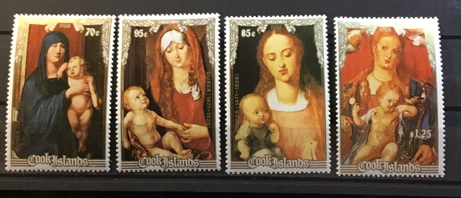 CHRISTMAS IN COOK ISLANDS. THREE SETS: 1986-1987-1988. MNH