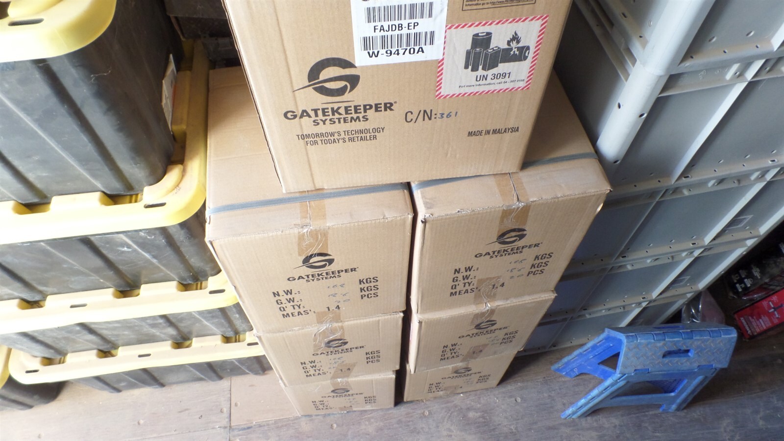 GATEKEEPER SYSTEMS W-9470A 5" REMOTE CONTROL LOCK SHOPPING CART CASTER 10-WHEELS