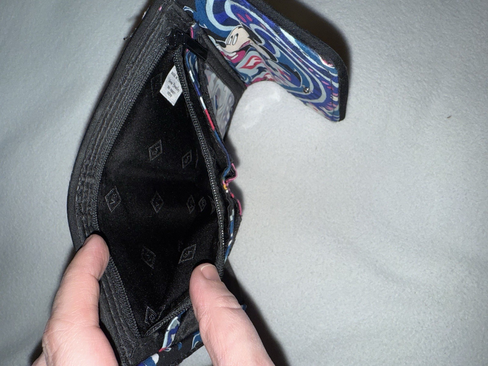 Vera Bradley Disney Mickey Whismical Balloons Wallet Preowned