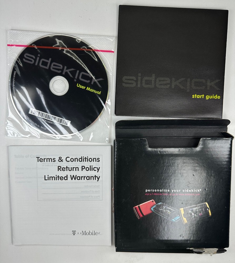 T Mobile Sidekick User Manual 2008 Sealed