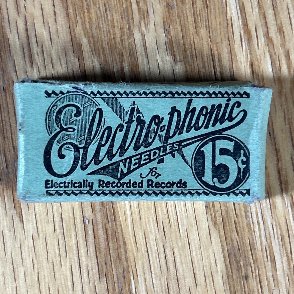 Antique Electro-phonic Phonograph Needle Package Advertising Original