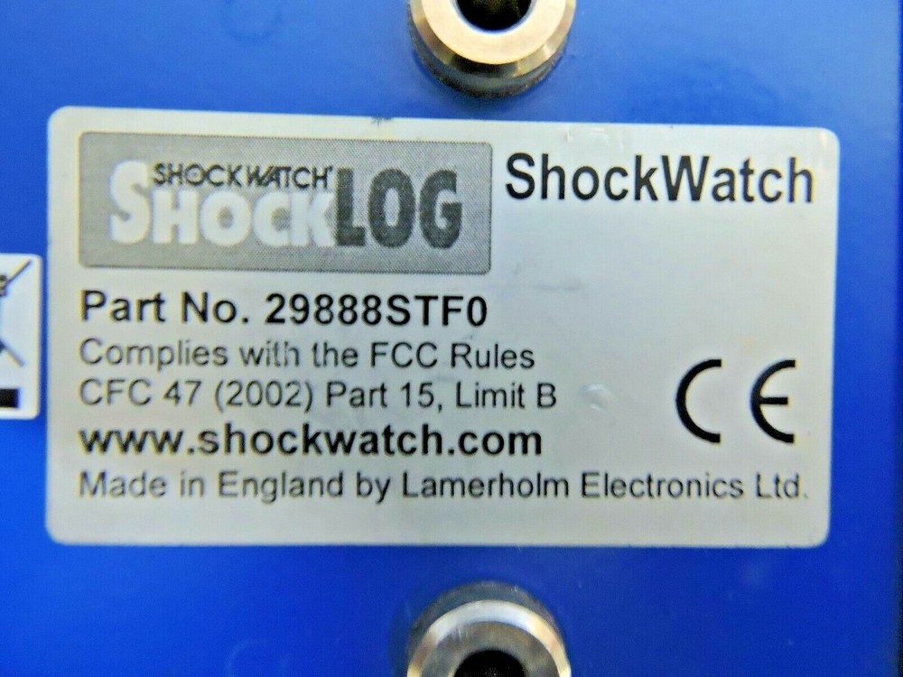 Ultratech Stepper ShockLog Shock Watch Vibration Recorder Data Logger 29888 STFO