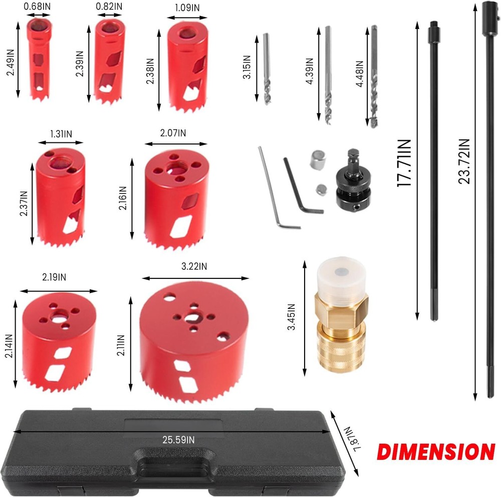 TOOL DM3MECH MECHANICAL HOT TAPPING MACHINE COMPLETE WITH HOLE SAWS OR ARBOR