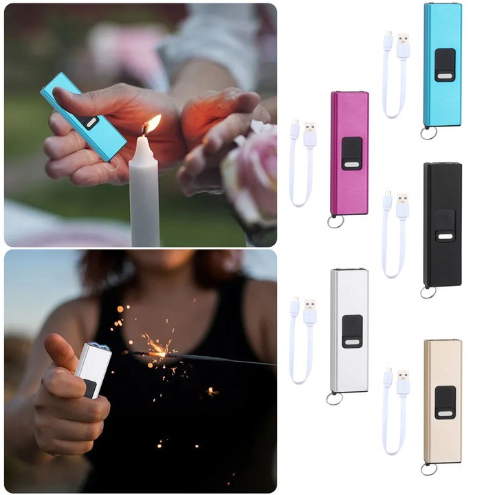 Pulse Arc Igniter USB Charge LED Light Barbecue Kitchen Fire Starter