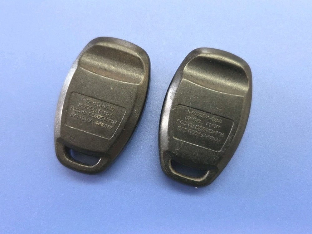 2x Mesa 1 Button Remote Transmitter Fob 7111M - Tested - Black Button