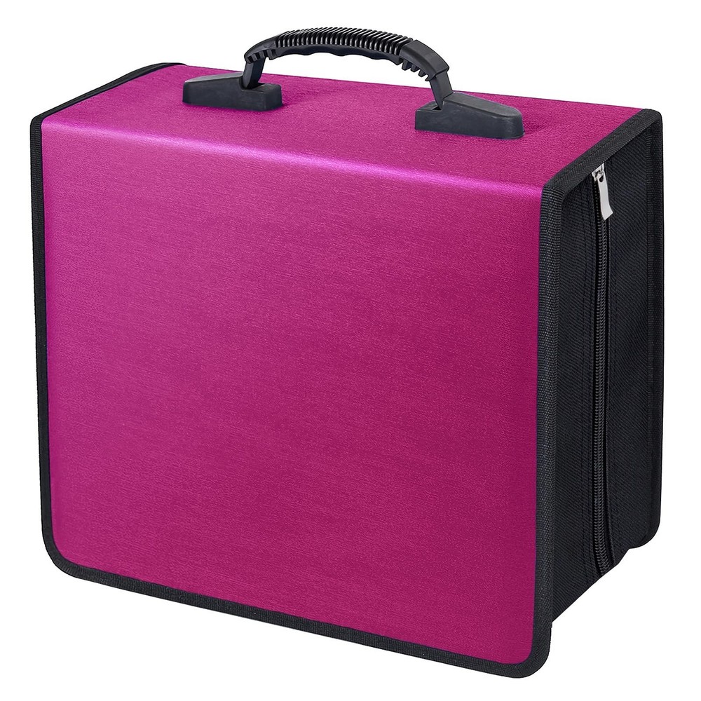 CD/DVD Case Binder, CD DVD Case Wallet Storage Holder Binder 400 Capacity CD/...