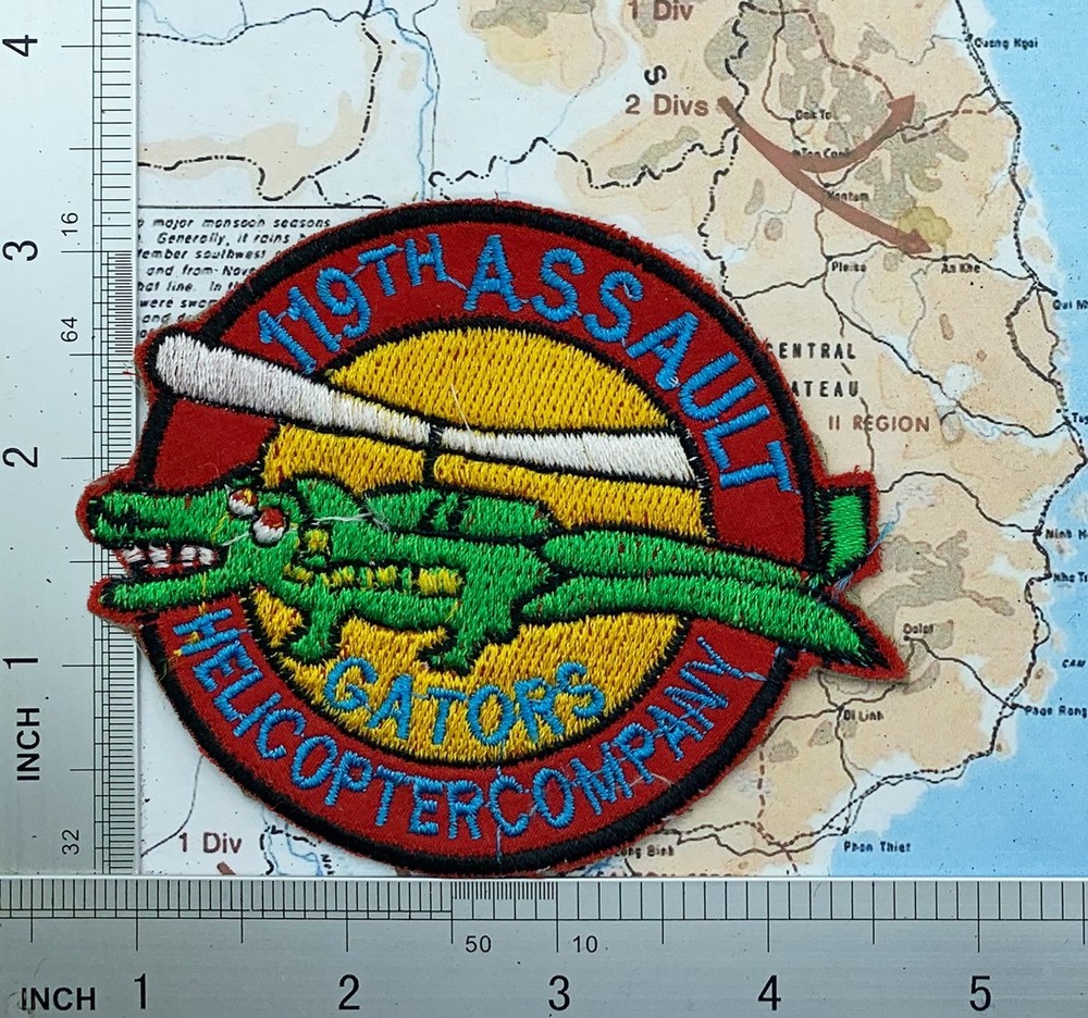 Patch , 119th AHC Patch Gators , 119th Assault helicopter co patch , AHC , p2 ,