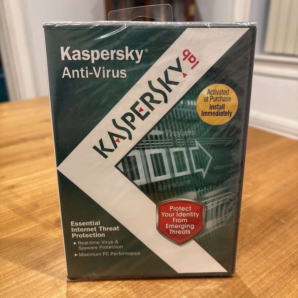 KASPERSLab Anti-Virus Protection PC Computer Security Software - NEW SEALED