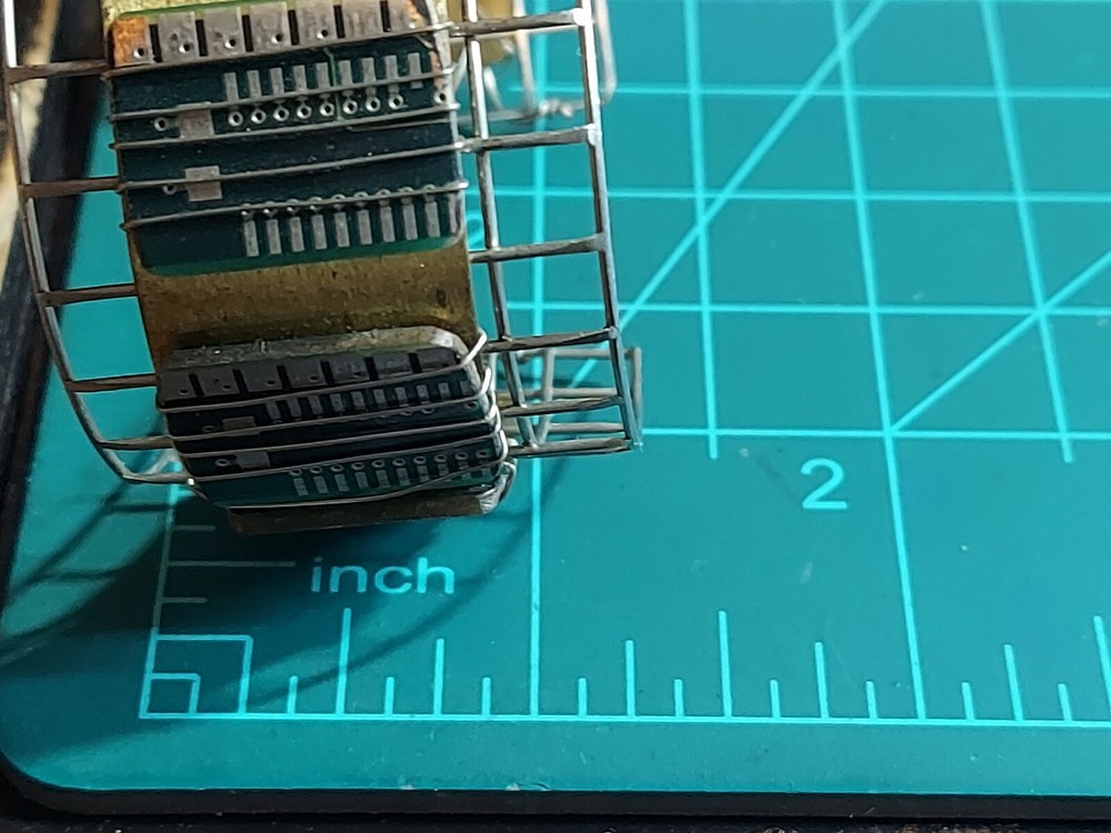 Artisan Computer Chip Bracelet Silver Tone Wire Brass Cuff