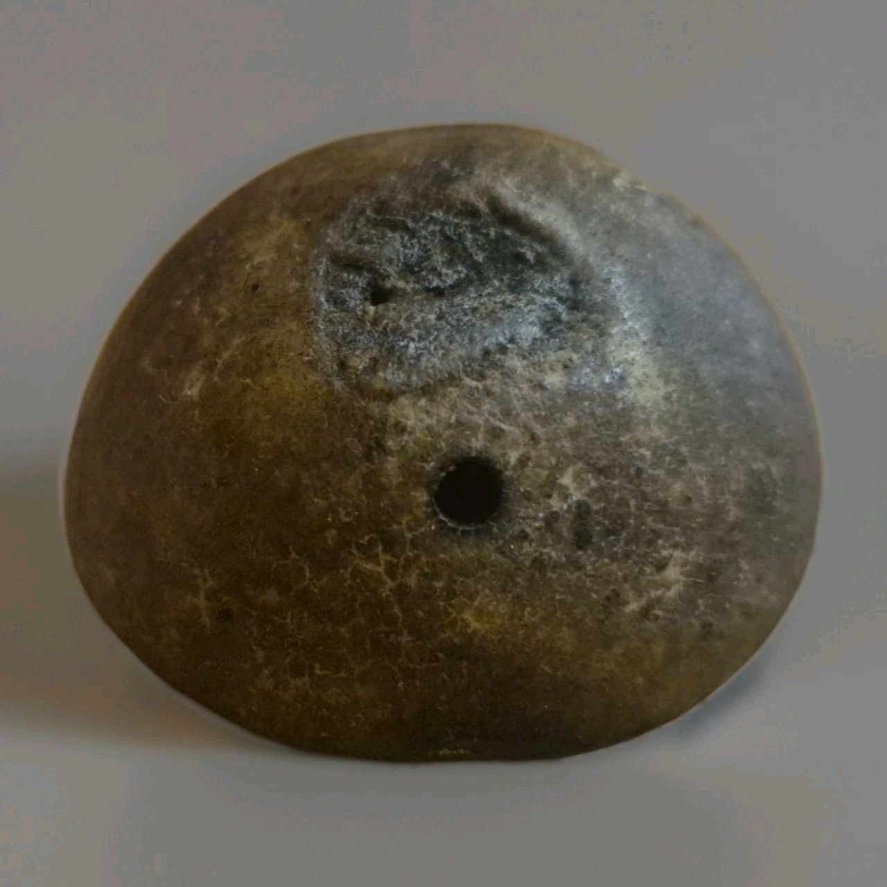 Rare Large Tibetan Kapala Citipati Bead - Relic