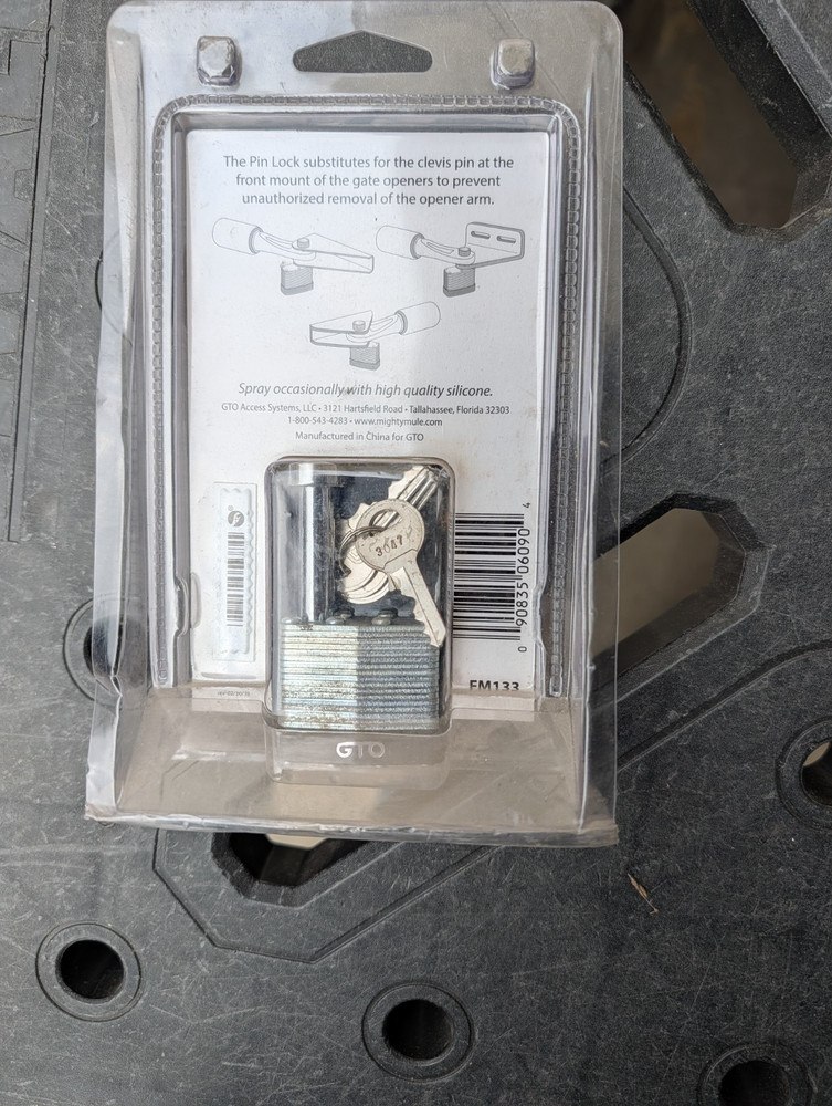 Mighty Mule Fm133 Gate Opener Pin Lock