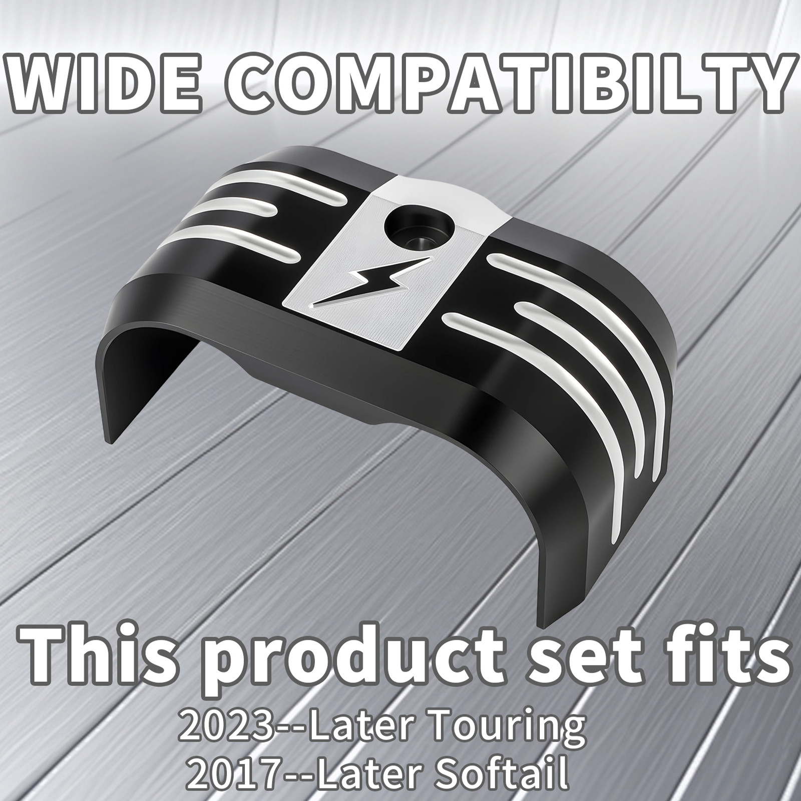 Black Ignition Coil Cover for Harley 2018-2026 M8 Touring Softail Breakout FXD