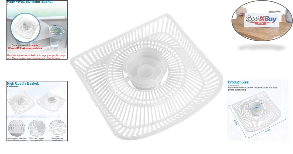 Skimmer Strainer Basket Compatible with Summer Waves SFX Pool Pump - Replace ...