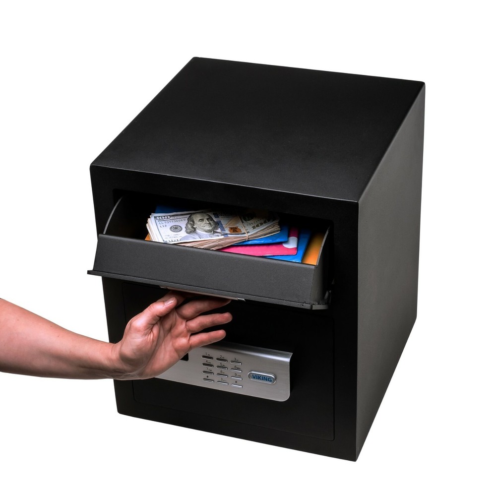 Viking Security Safe VS-40DS Large Depository Safe LCD Keypad Drop Box Safe