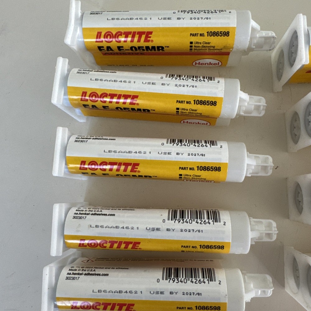 Loctite EA E-05MR Epoxy 9 tubes 2027 use by