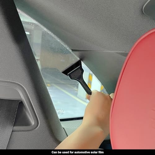 Window Tint Tool Mini Quarter Window Squeegee Small Rubber Scraper Kit for