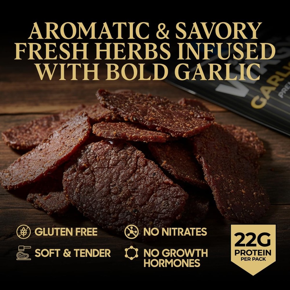Five Star Wagyu Beef Jerky – Garlic & Herb 2-Pack (4oz)
