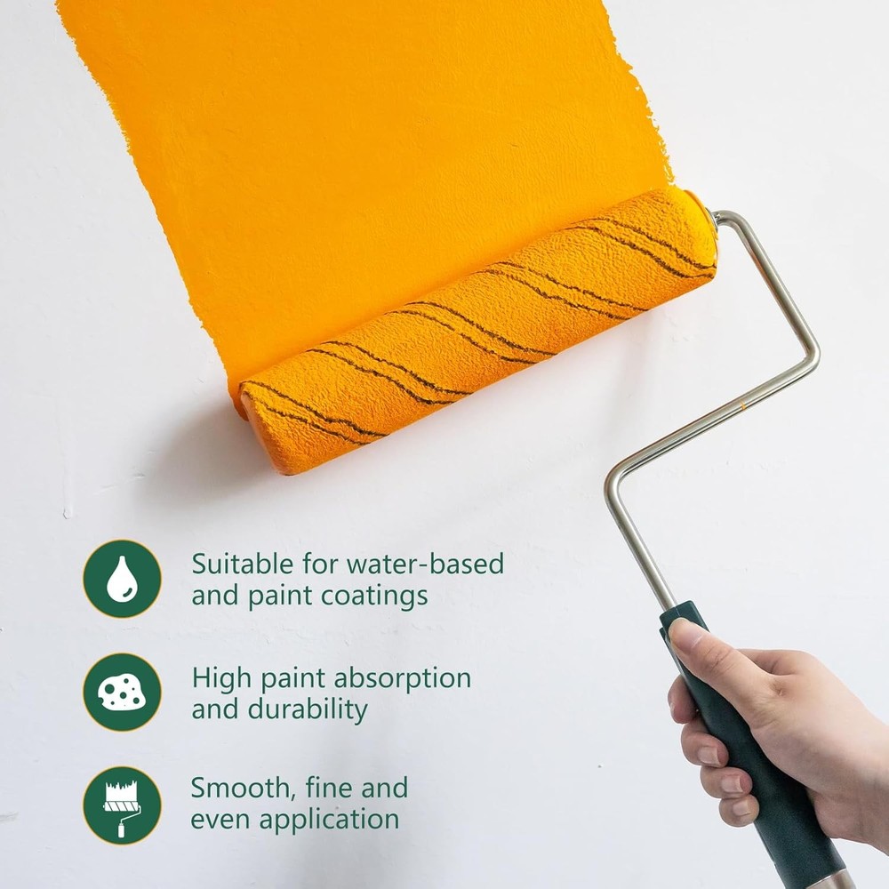 Paint RollerMicrofiber Paint Roller Covers 9 Inch, Large 9 Inch Paint Rollers