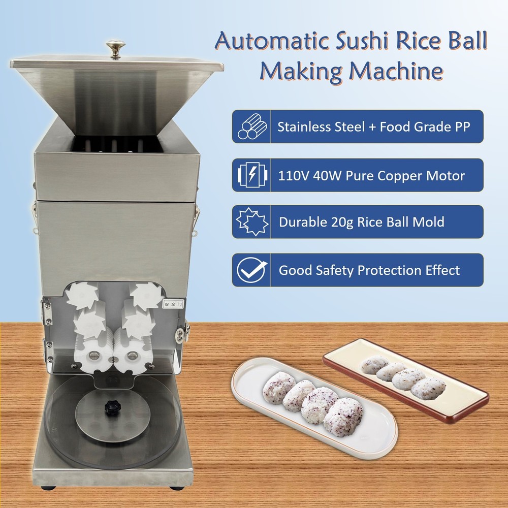 Automatic Hand-Held Sushi Rice Ball Forming Machine Processing Machine 110V