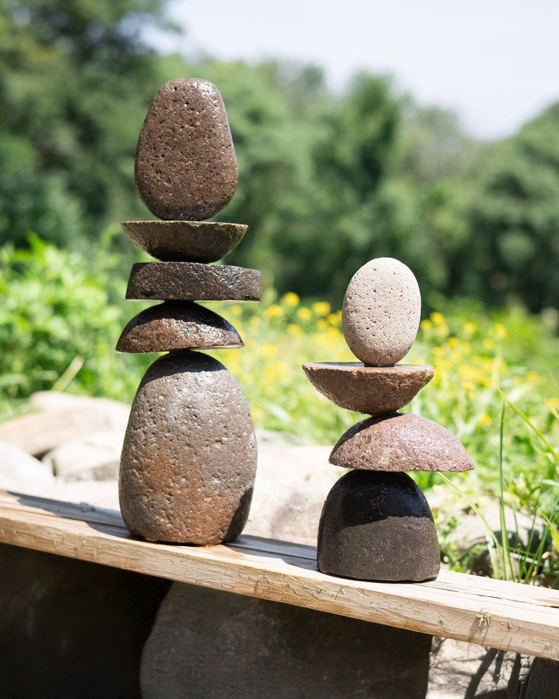 5 Stone - 15” Stylized Stone Cairn