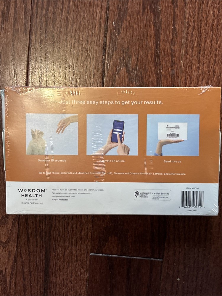 Wisdom Panel Complete Cat DNA Collection Kit NEW SEALED