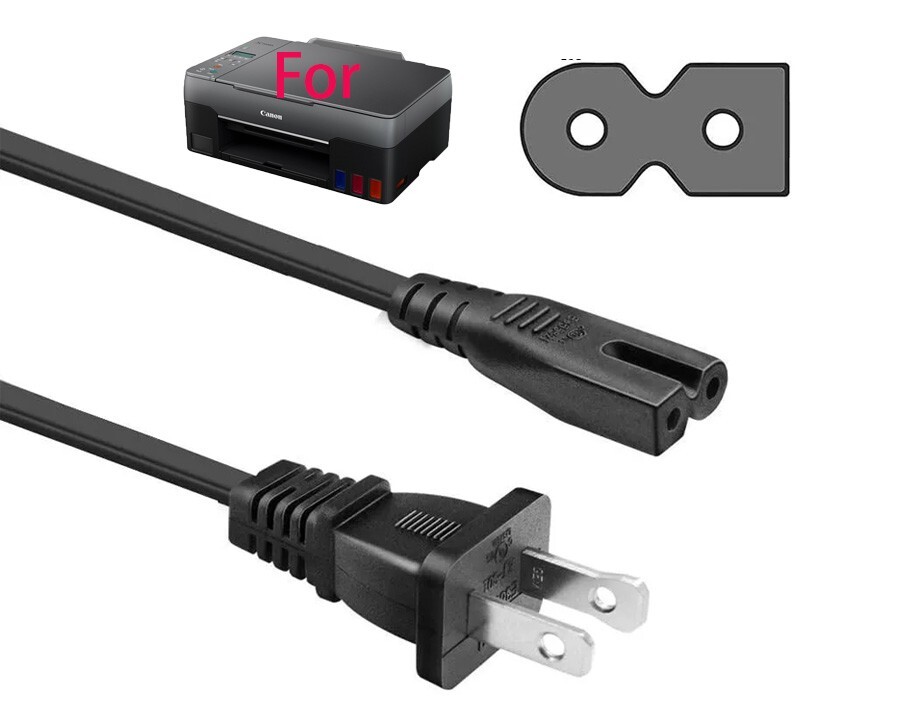 Power Cord Cable For Canon Pixma G3202 G3260 G3262 MegaTank All-in-One Printer