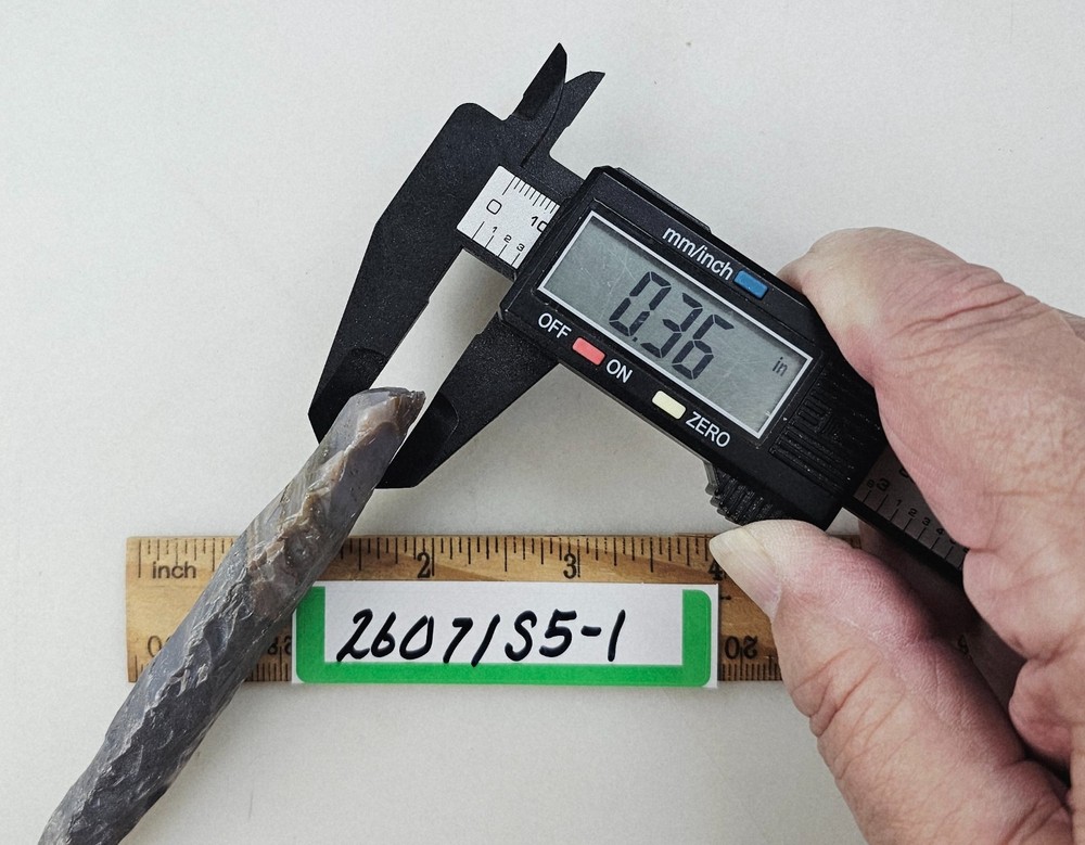 5" Spearhead - Lance Head - Drill - Knife - Pow-Wow - Hand Knapped Agate