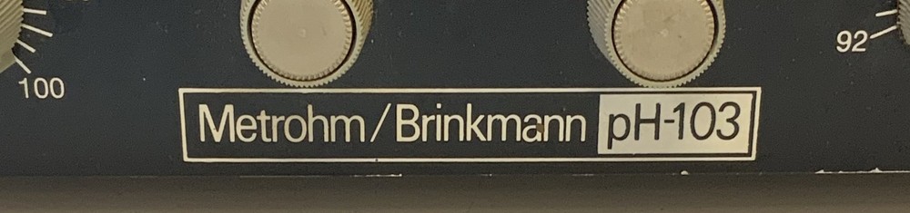 Brinkmann Instruments Metrohm/Brinkmann pH-103 pH/mV Meter for Titration "C4A"