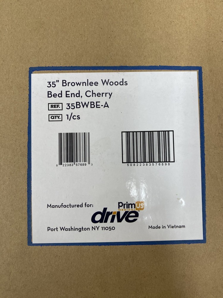 35" Brownlee Woods Bed End, Cherry REF. 35BWBE-A. PrimUS Drive
