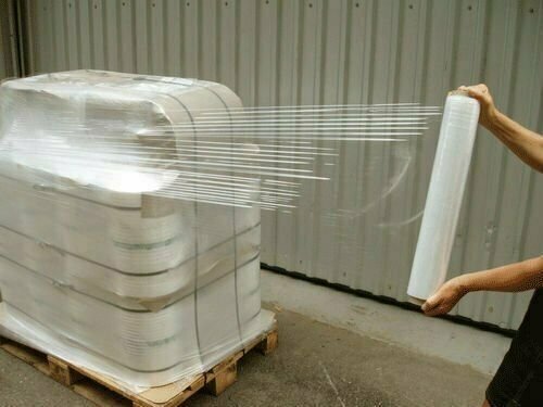 18" x 1500FT 80 Gauge Pallet Wrap Stretch Film Shrink Hand Wrap 1500' 2 Rolls