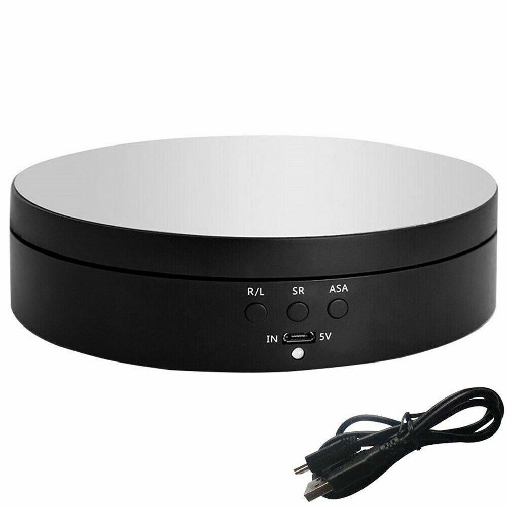 360° Electric Motorized Rotating Display Stand Jewelry Photography Show Holder
