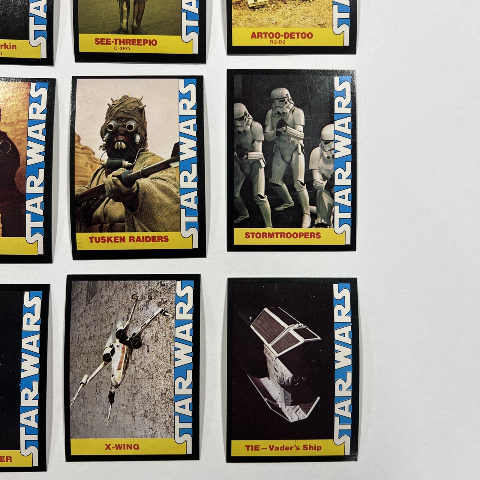 1977 Star Wars Wonder Bread Card Set 1-16 Near Mint / Mint NM/M Luke Leia Han