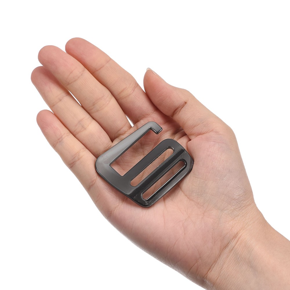 1.26" Webbing Release G Hook Buckle Adjuster for Backpack Strap, 2Pcs Dark Grey