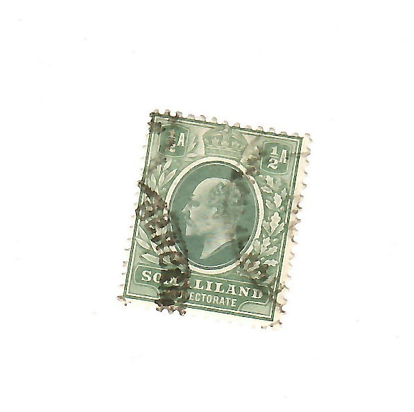 Somaliland Protectorate 1903 1/2 anna green used